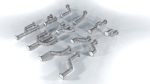 Modular low poly piping set