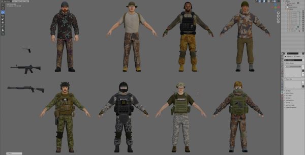 Modular military character 2