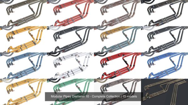 Modular Pipes Diameter 10 - Complete Collection