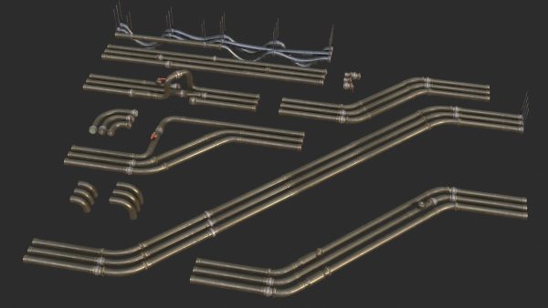 Modular Pipes - Old Copper