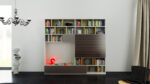 Molteni bookcase with shelves and drawers