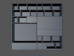 Molteni bookcase with shelves and drawers