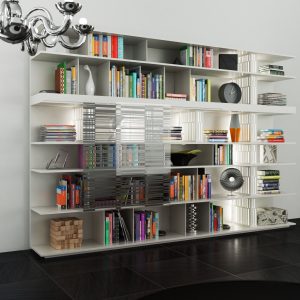 Molteni Sequence 1 with books -300x200x40 45 cm N04 in M4D Vol11