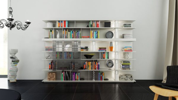 Molteni Sequence 1 with books -300x200x40 45 cm N04 in M4D Vol11
