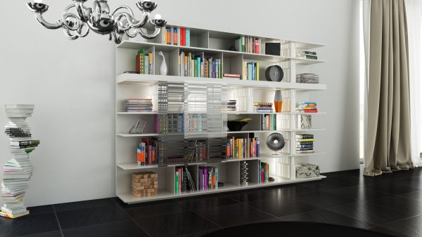 Molteni Sequence 1 with books -300x200x40 45 cm N04 in M4D Vol11