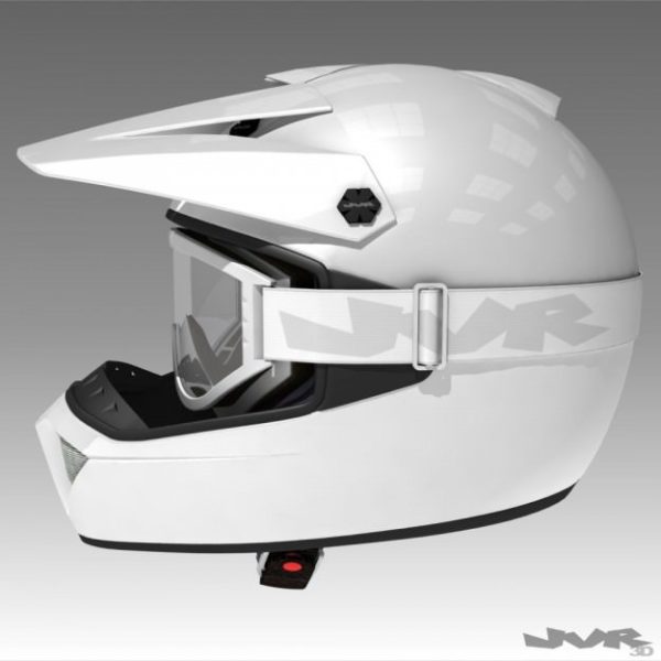 Motocross Helmet and Goggles