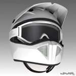 Motocross Helmet and Goggles