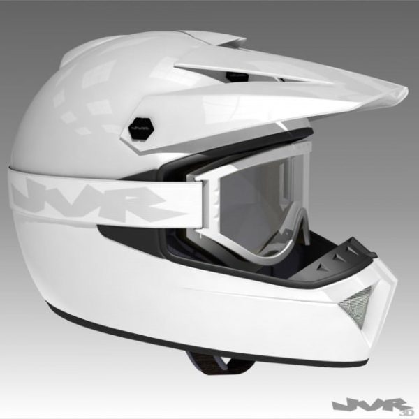 Motocross Helmet and Goggles