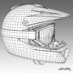 Motocross Helmet and Goggles