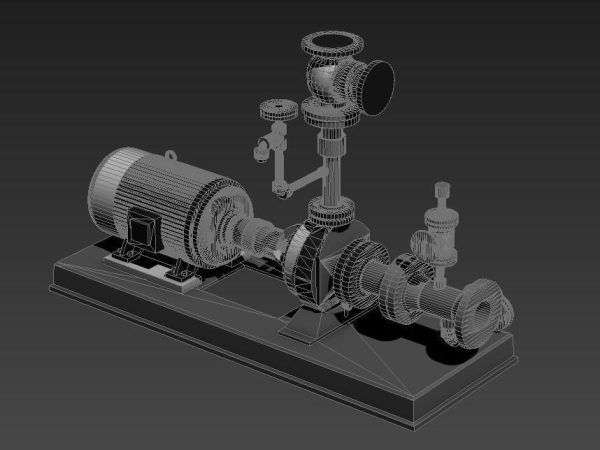 Motor crusher air valve pump factory equipment