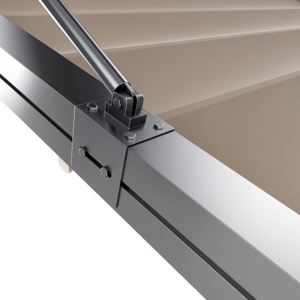 Motorized Pergola 3a stainless steel satin polished