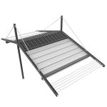 Motorized Pergola 3a stainless steel satin polished