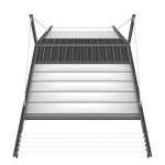 Motorized Pergola 3a stainless steel satin polished