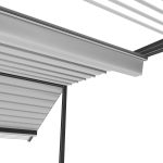 Motorized Pergola 3a stainless steel satin polished