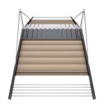 Motorized Pergola 3a stainless steel satin polished