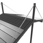 Motorized Pergola 3a stainless steel satin polished