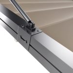 Motorized Pergola 3a stainless steel satin polished
