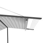 Motorized Pergola 3a stainless steel satin polished