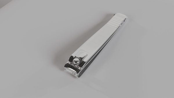 Nail clipper with nail cleaner - metal
