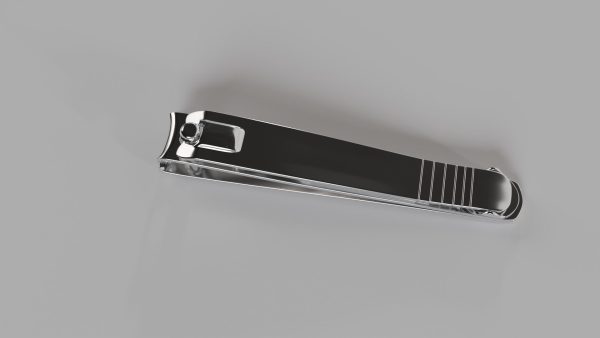 Nail clipper with nail cleaner - metal
