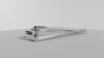 Nail clipper with nail cleaner - metal