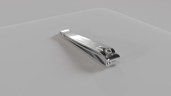Nail clipper with nail cleaner - metal
