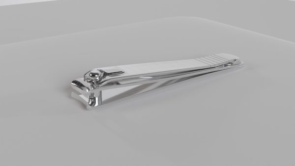 Nail clipper with nail cleaner - metal