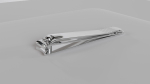 Nail clipper with nail cleaner - metal