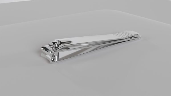Nail clipper with nail cleaner - metal