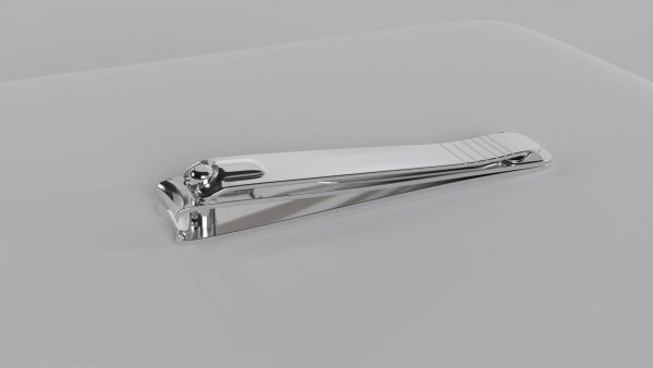 Nail clipper with nail cleaner - metal
