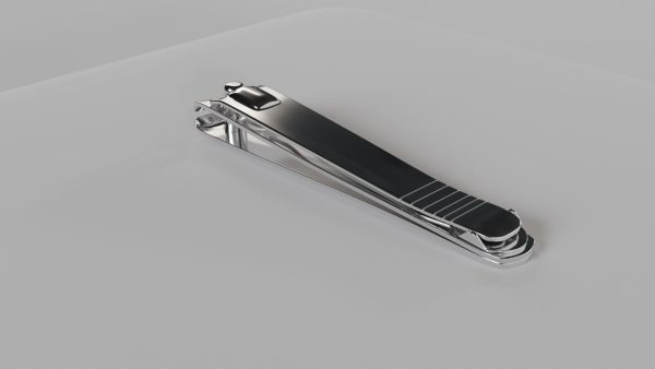 Nail clipper with nail cleaner - metal