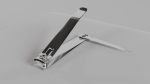 Nail clipper with nail cleaner - metal
