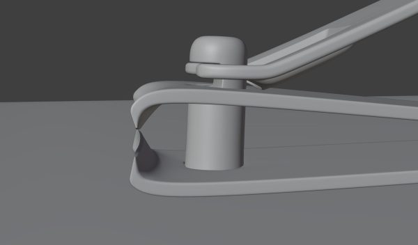 Nail clipper with nail cleaner - metal