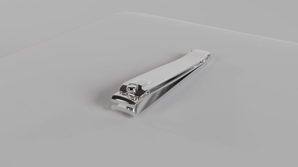 Nail clipper with nail cleaner - metal