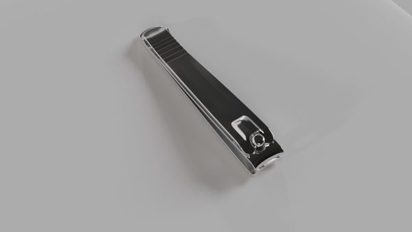 Nail clipper with nail cleaner - metal