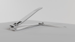 Nail clipper with nail cleaner - metal