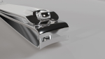 Nail clipper with nail cleaner - metal