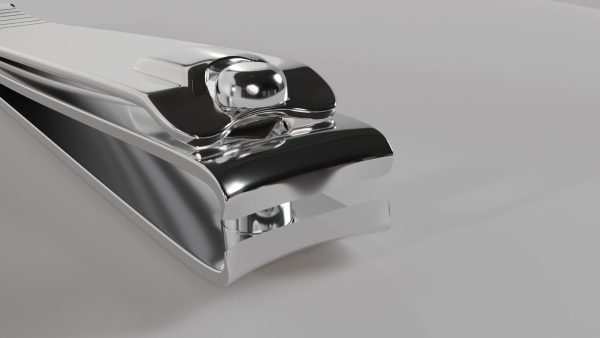 Nail clipper with nail cleaner - metal