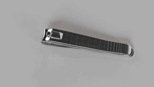 Nail clipper with nail cleaner - metal