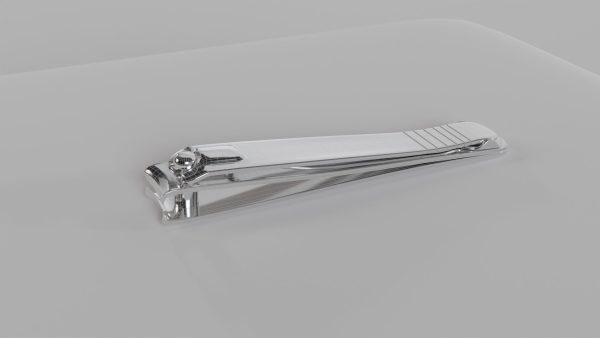 Nail clipper with nail cleaner - metal