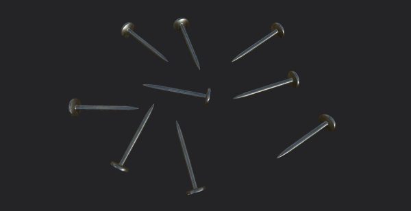 Nails 3D Model group of