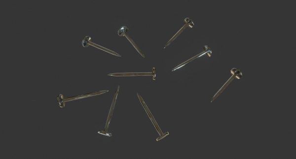 Nails 3D Model group of