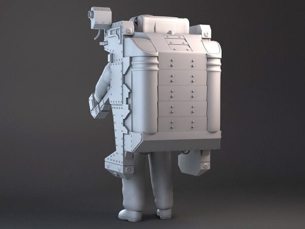NASA MMU Astronaut with backpack