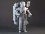NASA MMU Astronaut with backpack
