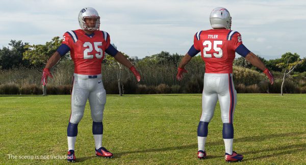 New England Patriots American Football Player Rigged