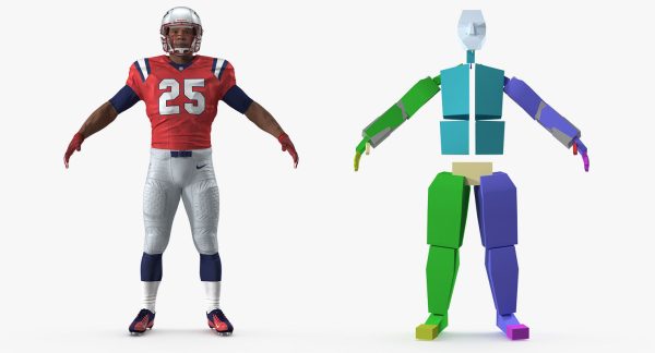 New England Patriots American Football Player Rigged