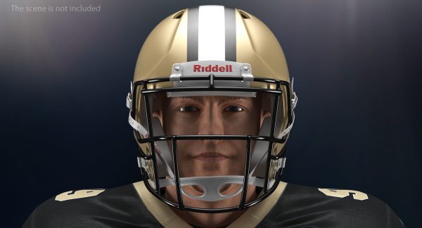 New Orleans Saints Football Player Helmet