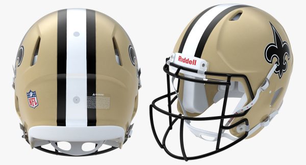 New Orleans Saints Football Player Helmet