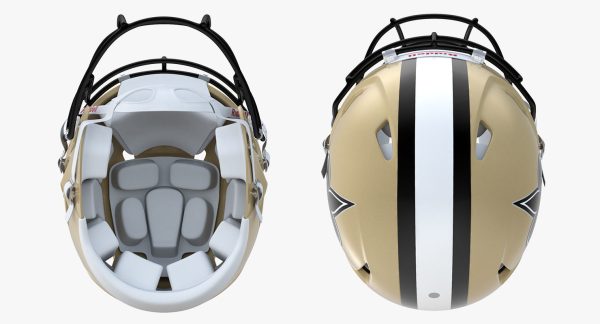 New Orleans Saints Football Player Helmet