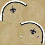 New Orleans Saints Football Player Helmet